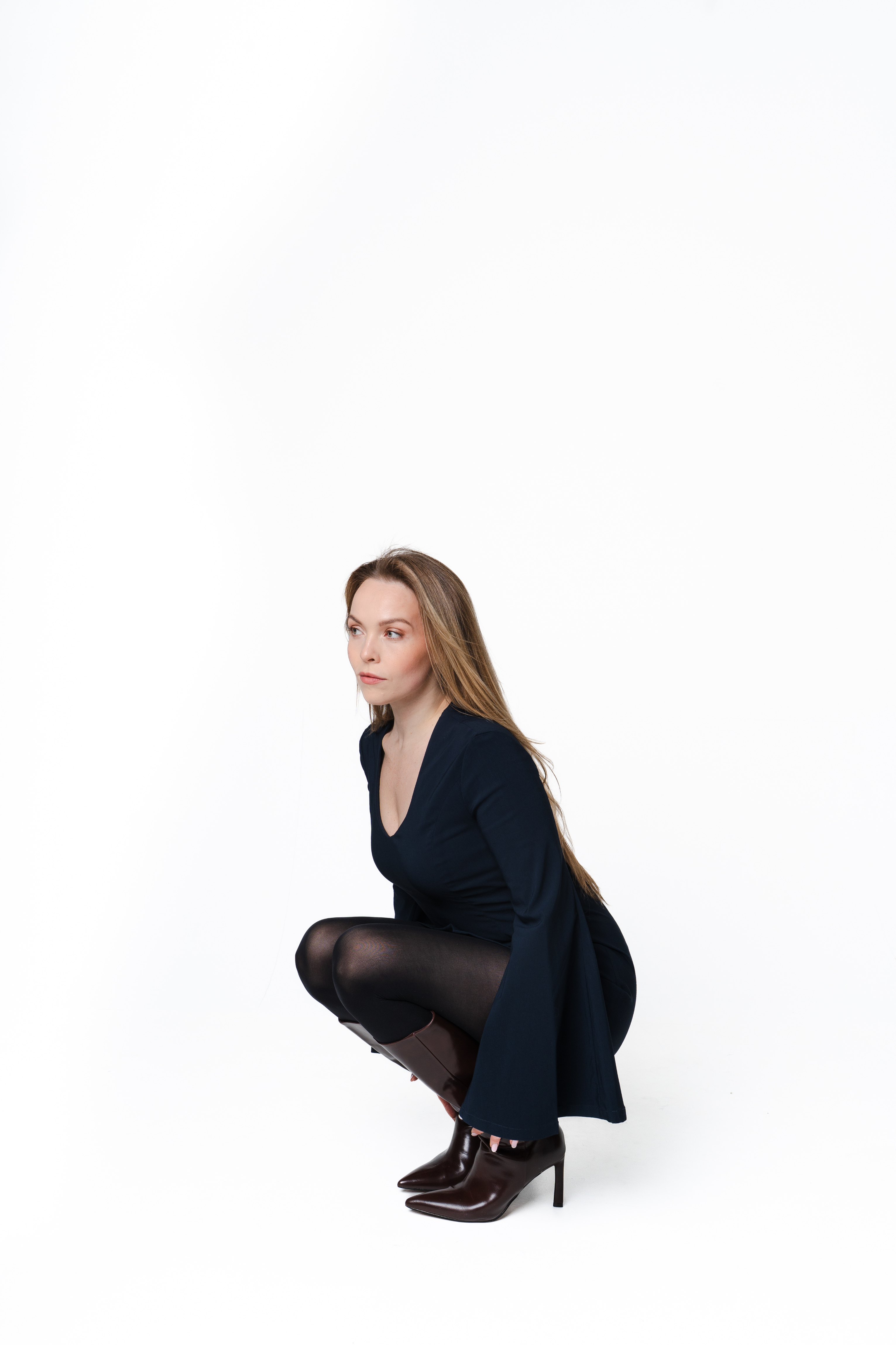 Navy Silhouette Mini Dress-6