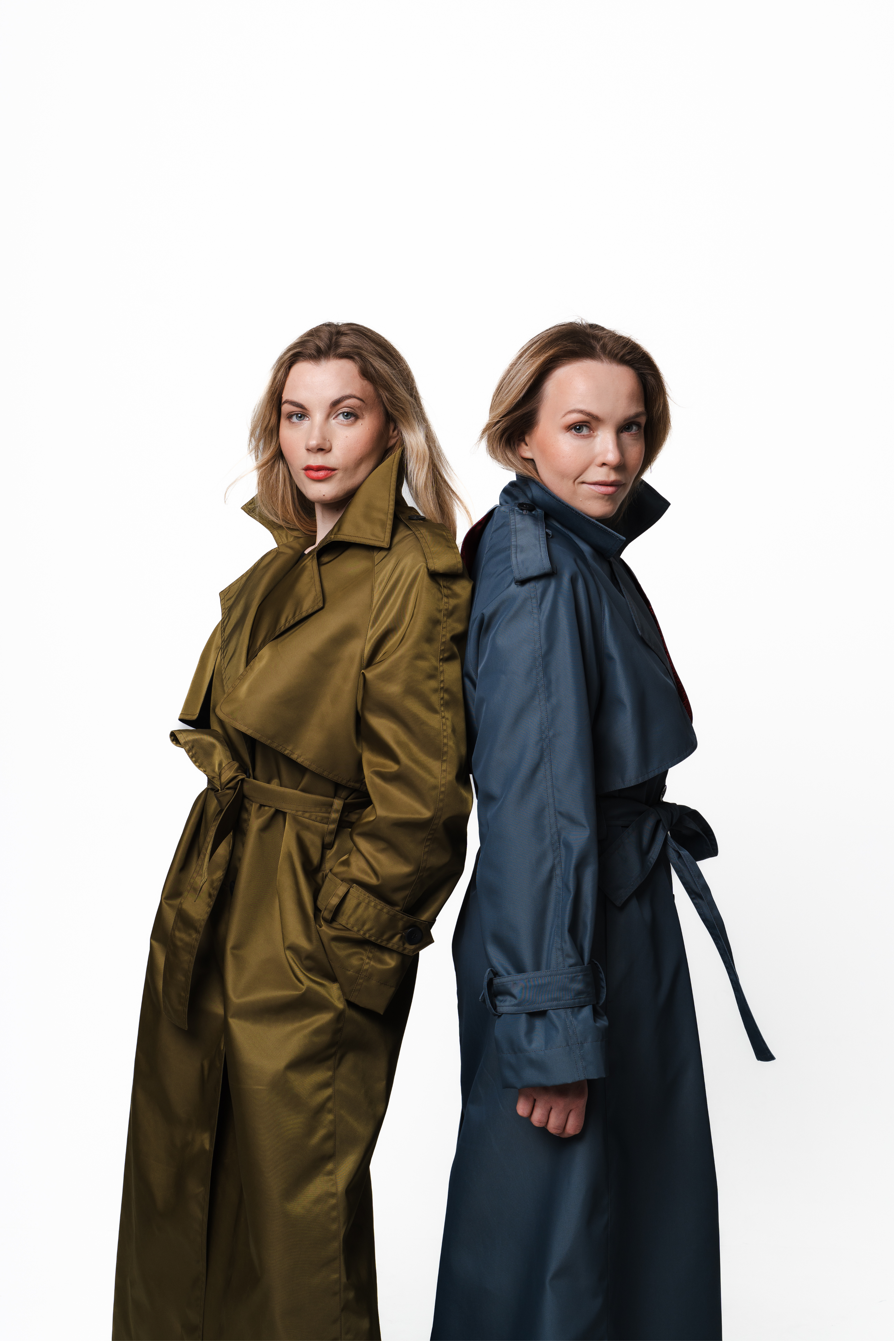 Olive Charm Trench Coat