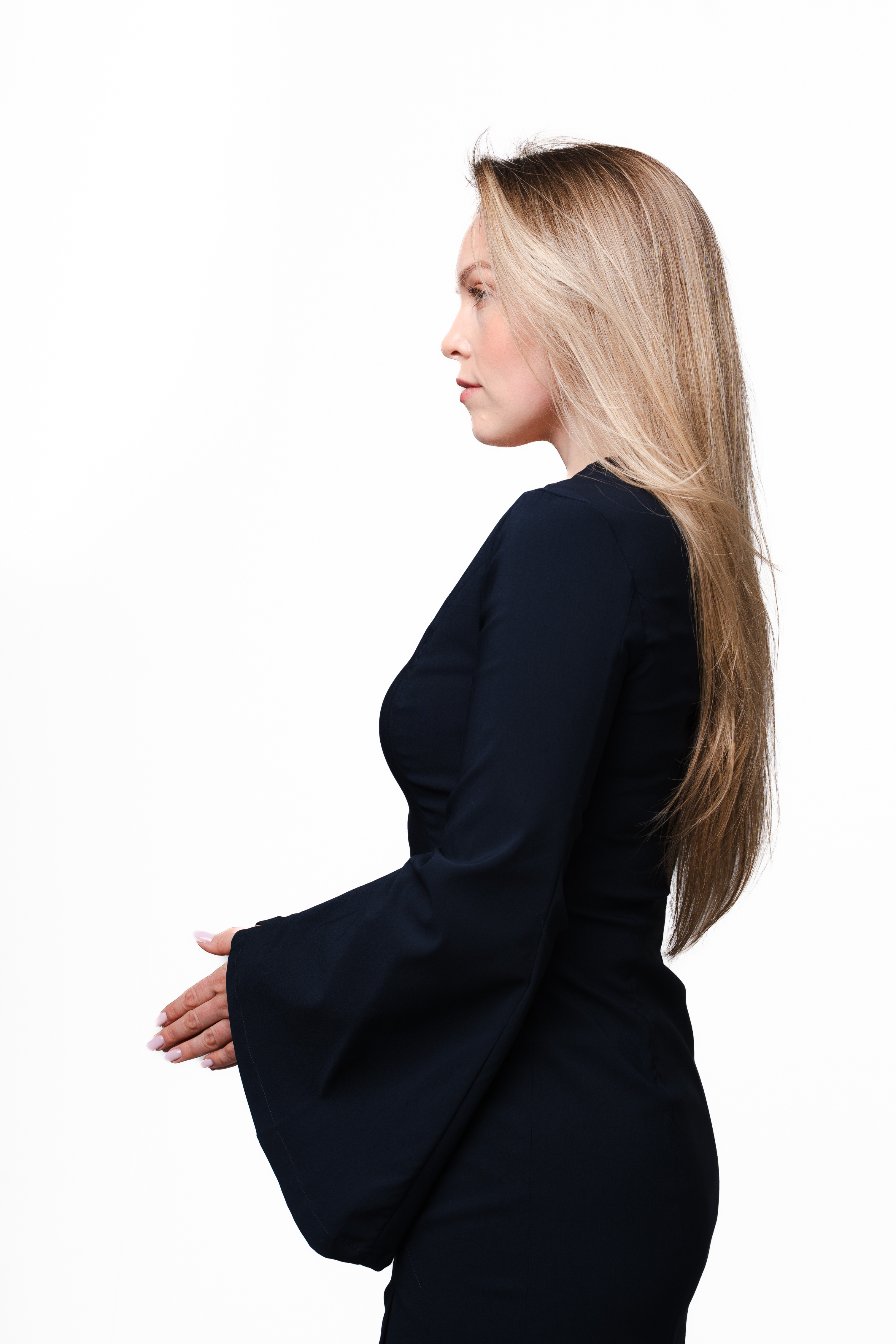 Navy Silhouette Mini Dress-8
